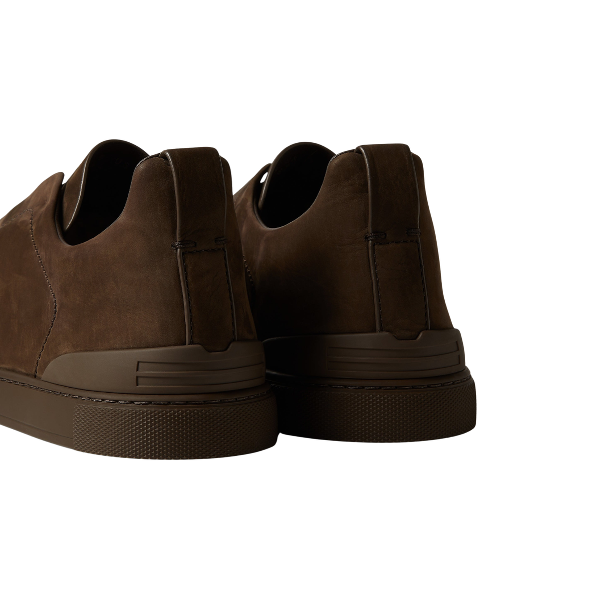 Zegna Taupe Triple Stitch™ SECONDSKIN Sneakers - Dark